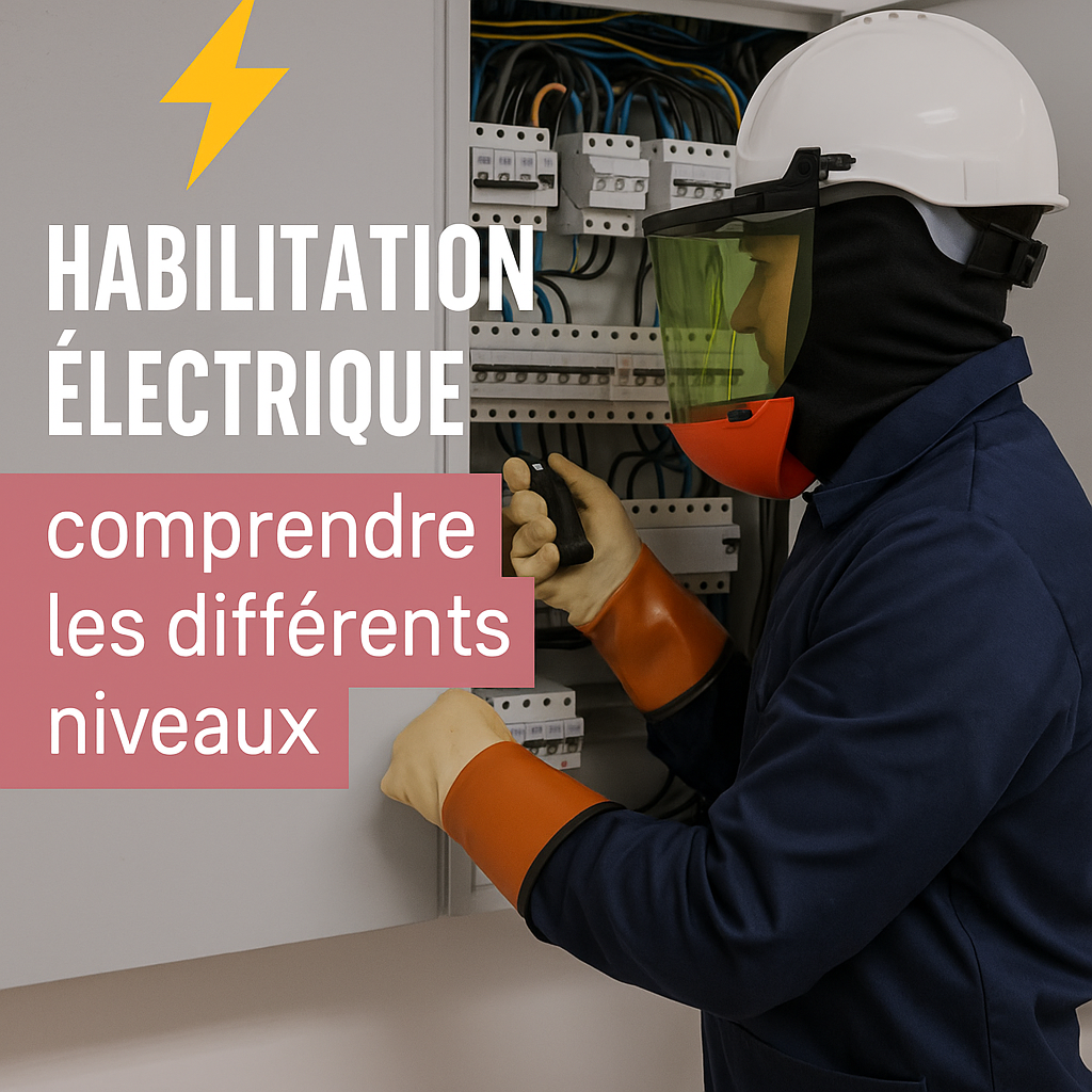 Pour protéger les travailleurs et garantir la sécurité sur le terrain, il est indispensable de suivre une formation à l’habilitation électrique. Mais entre les sigles BS, BE, BR, H0V, HC…, il n’est pas toujours simple de s’y retrouver ! Voici un guide clair pour comprendre les différents niveaux d’habilitation et leur rôle. ________________________________________ 🎯 L’habilitation électrique, c’est quoi ? L’habilitation électrique est une autorisation délivrée par l’employeur à un salarié, après une formation conforme à la norme NF C 18-510. Elle certifie que la personne est apte à travailler en toute sécurité sur ou à proximité d’installations électriques, en connaissant les risques et les procédures de prévention. Cette habilitation concerne aussi bien les électriciens que les non-électriciens amenés à intervenir dans des environnements où il existe un risque électrique. ________________________________________ ⚙️ Les principaux niveaux d’habilitation 🔹 Pour les non-électriciens : • H0 / H0V : pour les travaux hors tension à proximité d’installations électriques. • BS : pour les interventions simples (remplacement de fusibles, lampes, prises…). • BE Manœuvre : pour effectuer des manœuvres (mise sous tension, réarmement, etc.) sans travaux sur l’installation. 🔹 Pour les électriciens : • B1 / B1V : pour exécuter des travaux d’ordre électrique sous la surveillance d’un chargé de travaux. • B2 / B2V : pour diriger et surveiller les travaux électriques. • BR : pour réaliser des opérations de dépannage, de mesure ou de maintenance sous tension. • HC : pour intervenir sur des installations haute tension. Chaque symbole correspond à un type de tâche et à un niveau de responsabilité. La lettre “V” signifie que l’intervention peut être réalisée à proximité de pièces nues sous tension. ________________________________________ 🔁 Une validité limitée dans le temps L’habilitation électrique a une validité de 3 ans. Un recyclage régulier est nécessaire pour maintenir les compétences et intégrer les évolutions de la réglementation ou des pratiques de sécurité. ________________________________________ 💬 En résumé, l’habilitation électrique n’est pas qu’un titre administratif : c’est une véritable garantie de compétence et de sécurité. Elle protège les travailleurs et assure la conformité de l’entreprise face à ses obligations légales. ________________________________________ 📣 Besoin de former vos salariés à l’habilitation électrique ? 👉 Réservez dès maintenant votre formation directement en ligne sur www.cypassformations.com. Les formateurs de CYPASS FORMATIONS vous accompagnent pour identifier le bon niveau d’habilitation et garantir des interventions en toute sécurité.